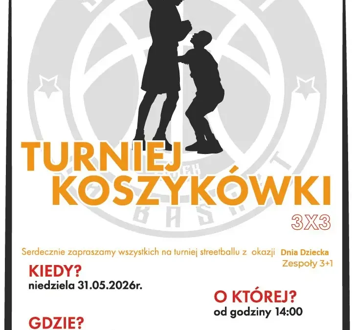 Turniej koszykówki z okazji Dnia Dziecka w Turku – zapraszamy 31 maja