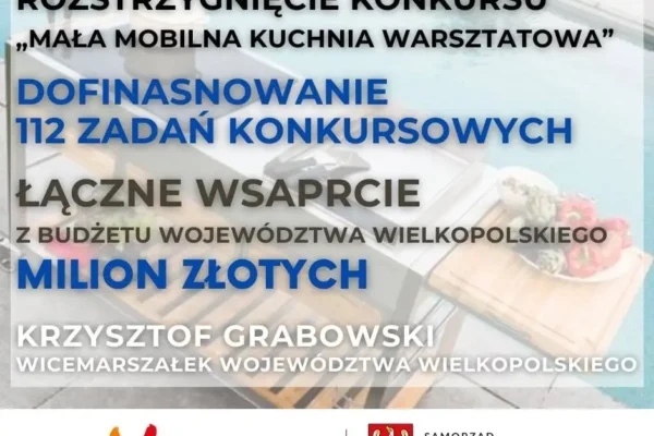 Dofinansowanie dla KGW w gminie Malanów w konkursie „Mała Mobilna Kuchnia Warsztatowa”
