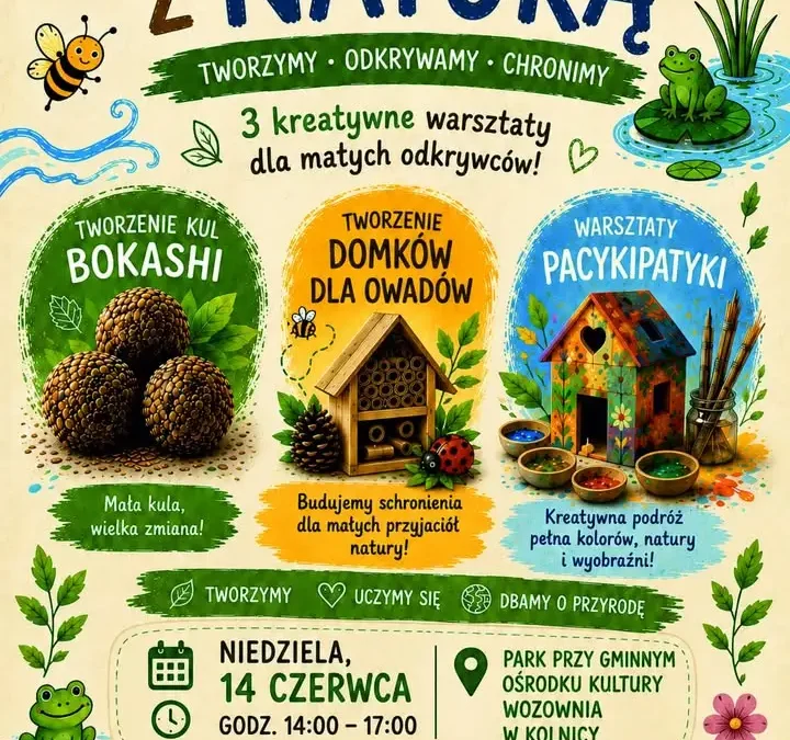 Eko Piknik z Naturą w Kolnicy – warsztaty dla rodzin 14 czerwca