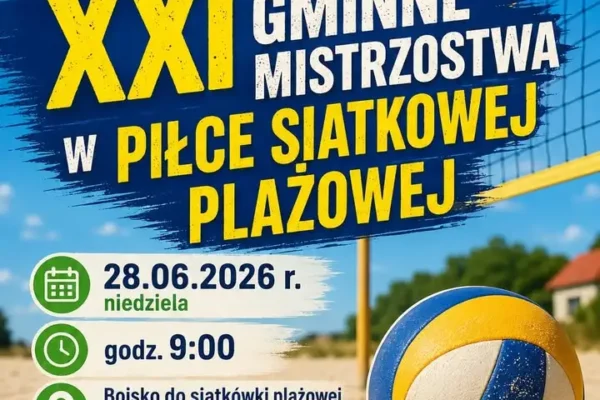 XXI Gminne Mistrzostwa w Piłce Siatkowej Plażowej w Bibiannie