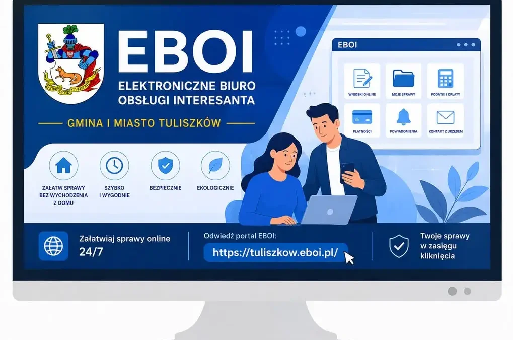 Gmina Tuliszków zachęca do korzystania z systemu EBOI – załatw sprawy online