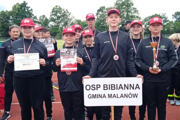Młodzi strażacy z MDP Bibianna na podium w Kaczkach Średnich