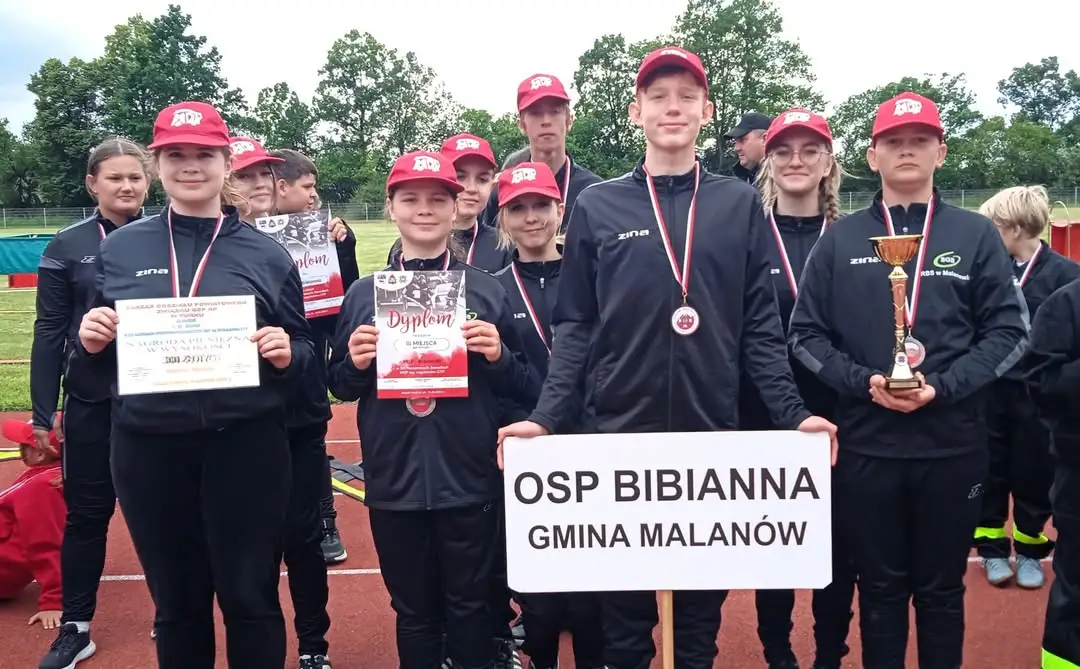 Młodzi strażacy z MDP Bibianna na podium w Kaczkach Średnich