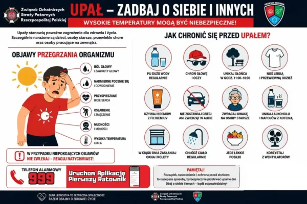 Upał – jak chronić siebie i innych? Praktyczne porady