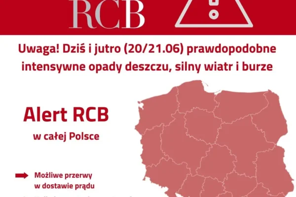 Ostrzeżenie II stopnia przed burzami dla powiatu tureckiego – IMGW alarmuje