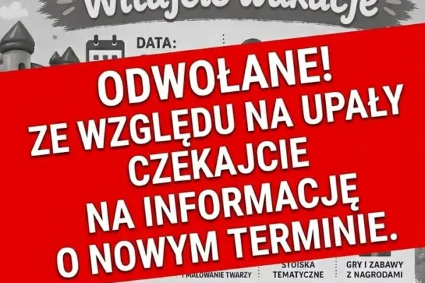 Festyn na Osiedlu Młodych odwołany z powodu upałów – nowy termin wkrótce