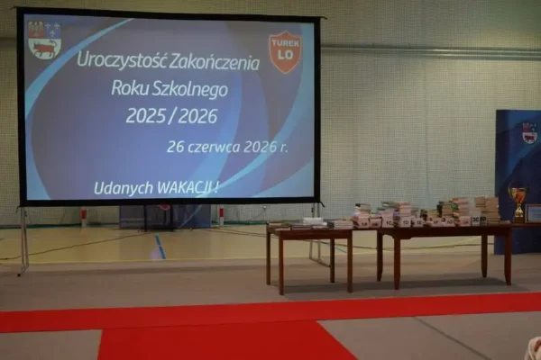 Zakończenie roku szkolnego w I LO w Turku – życzenia bezpiecznych wakacji