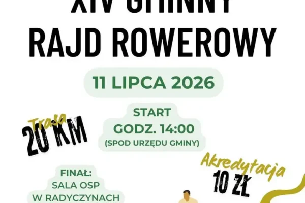 XIV Gminny Rajd Rowerowy – zapisy do 6 lipca w CKBP