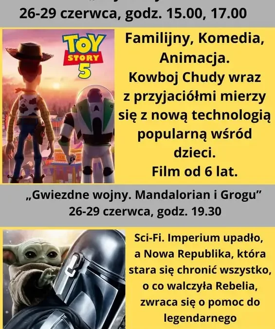 Kino Tur zaprasza na weekendowe seanse filmowe