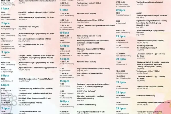 Wakacje w Turku 2026 – program atrakcji dla dzieci i młodzieży