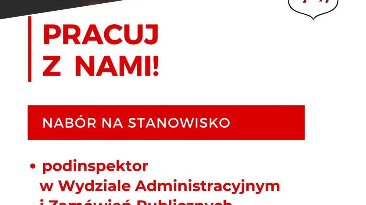 Nabór na stanowisko podinspektora w Urzędzie Miejskim w Turku