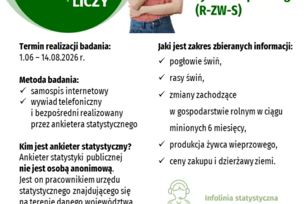 GUS rozpoczyna badanie pogłowia świń i produkcji wieprzowiny
