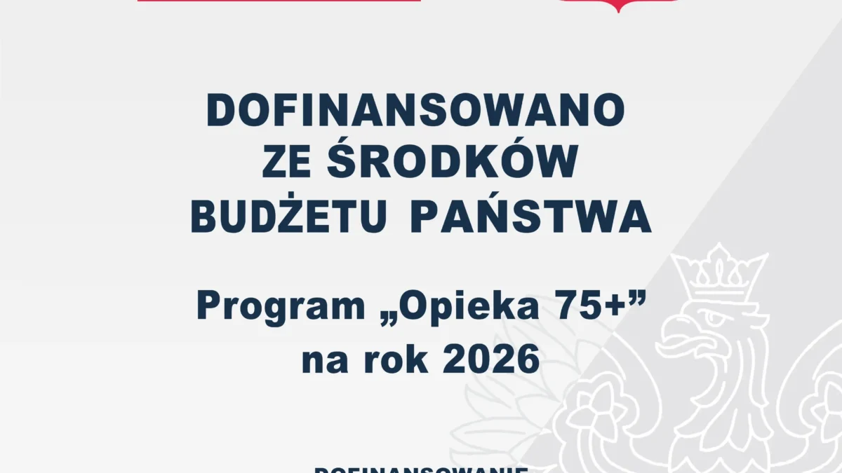 Gmina Turek przystępuje do programu „Opieka 75+” na 2026 rok