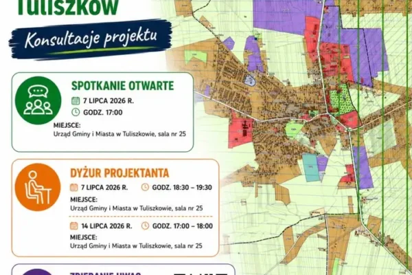 Konsultacje społeczne Planu Ogólnego Gminy i Miasta Tuliszków – ostatnie spotkanie 14 lipca