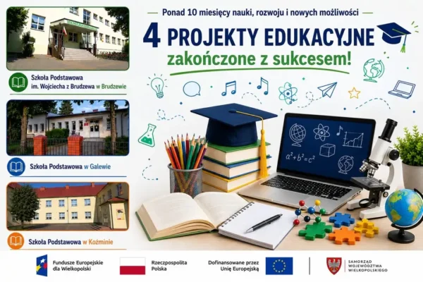 Gmina Brudzew podsumowuje rok szkolny pełen edukacyjnych projektów unijnych