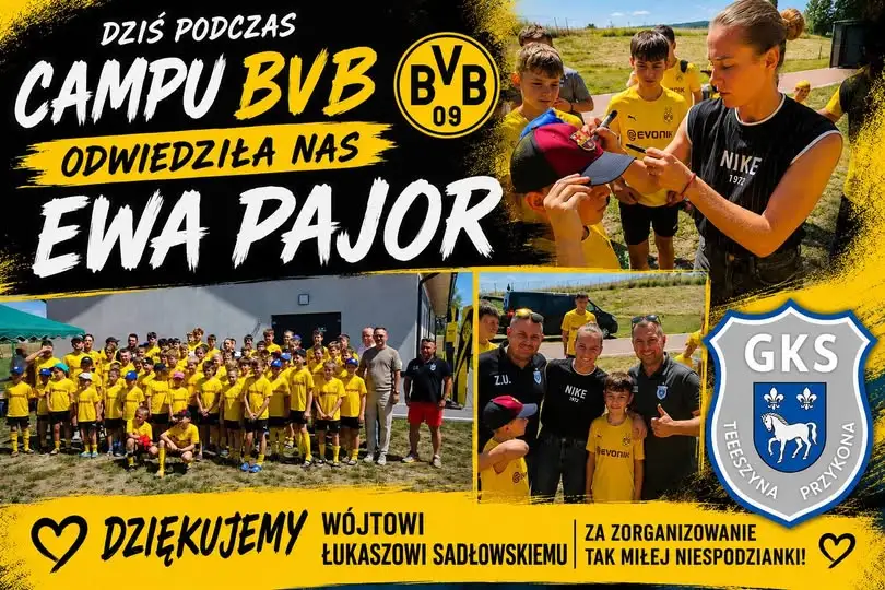 Ewa Pajor odwiedziła BVB Evonik Football Camp w Gminie Przykona