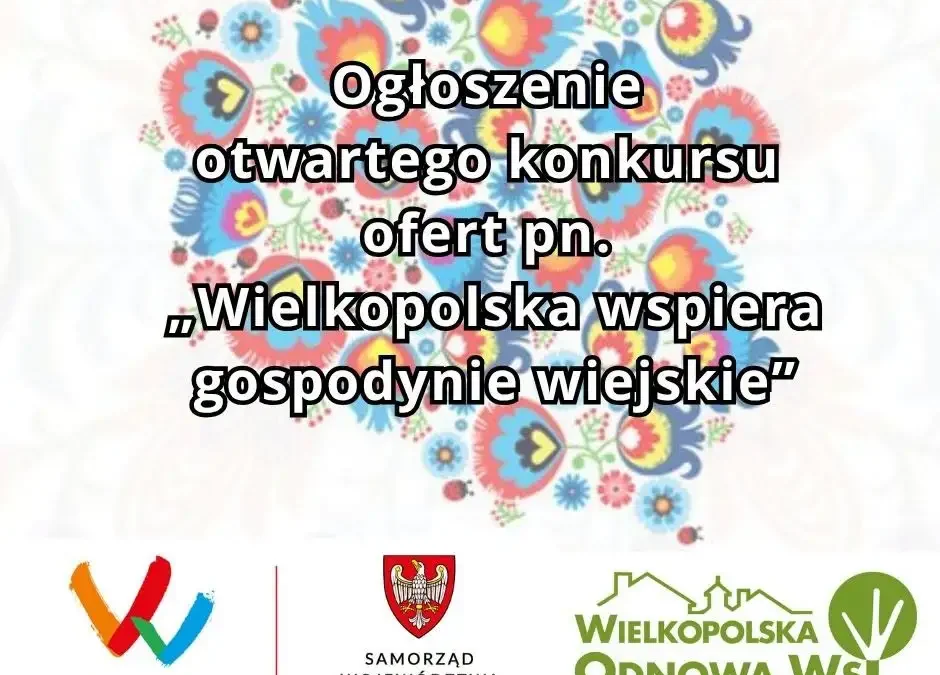 KGW z Wielkopolski mogą otrzymać do 6 000 zł na sprzęt i wyposażenie