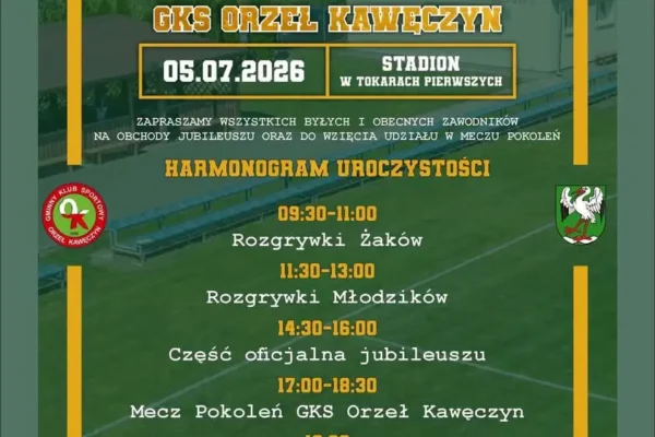 30-lecie GKS Orzeł Kawęczyn – wielkie święto piłki nożnej już 5 lipca