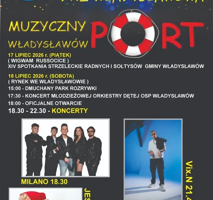 Dni Władysławowa 2026: muzyka, zabawa i atrakcje na rynku