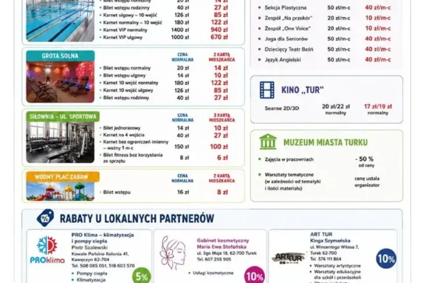 Nowi partnerzy Turkowskiej Karty Mieszkańca – zniżki na SPA i kosmetykę