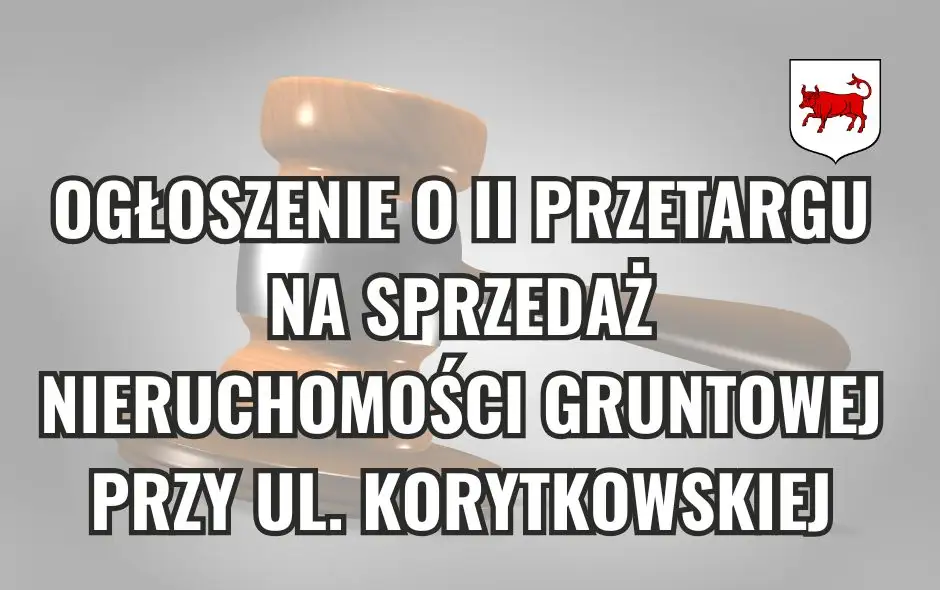 II przetarg na sprzedaż działki przy ul. Korytkowskiej w Turku