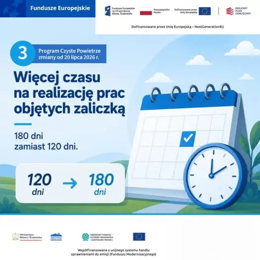 Nowe zasady w programie Czyste Powietrze od 20 lipca 2026