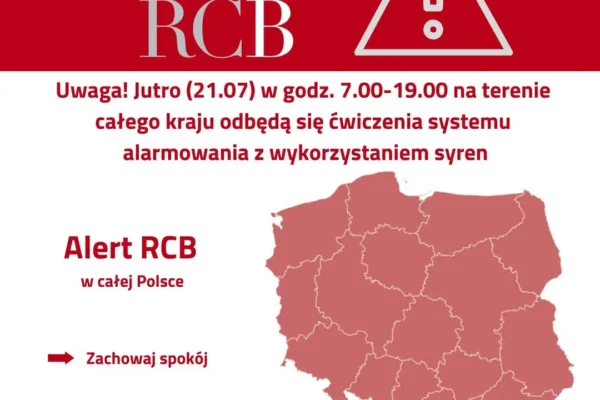 Ogólnopolskie ćwiczenia alarmowe „ALARM 2026” już jutro – sprawdź, kiedy zawyją syreny