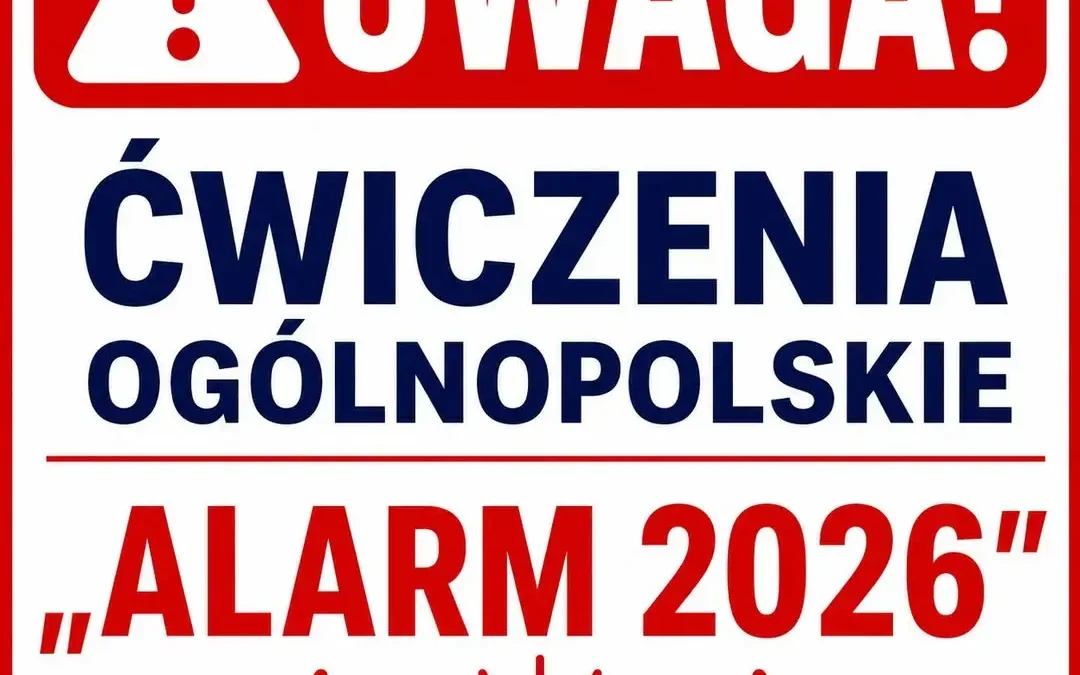 Ogólnopolskie ćwiczenia ALARM 2026 – 21 lipca zawyją syreny w Gminie Przykona