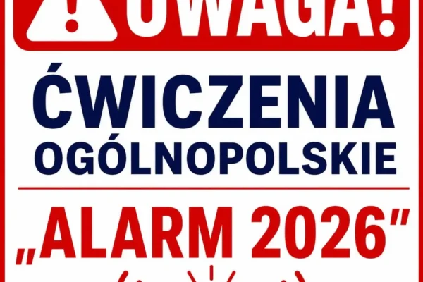 Ogólnopolskie ćwiczenia ALARM 2026 – 21 lipca zawyją syreny w Gminie Przykona
