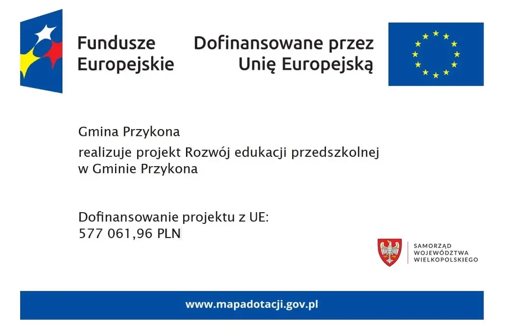 Gmina Przykona rozwija edukację przedszkolną z unijnym dofinansowaniem