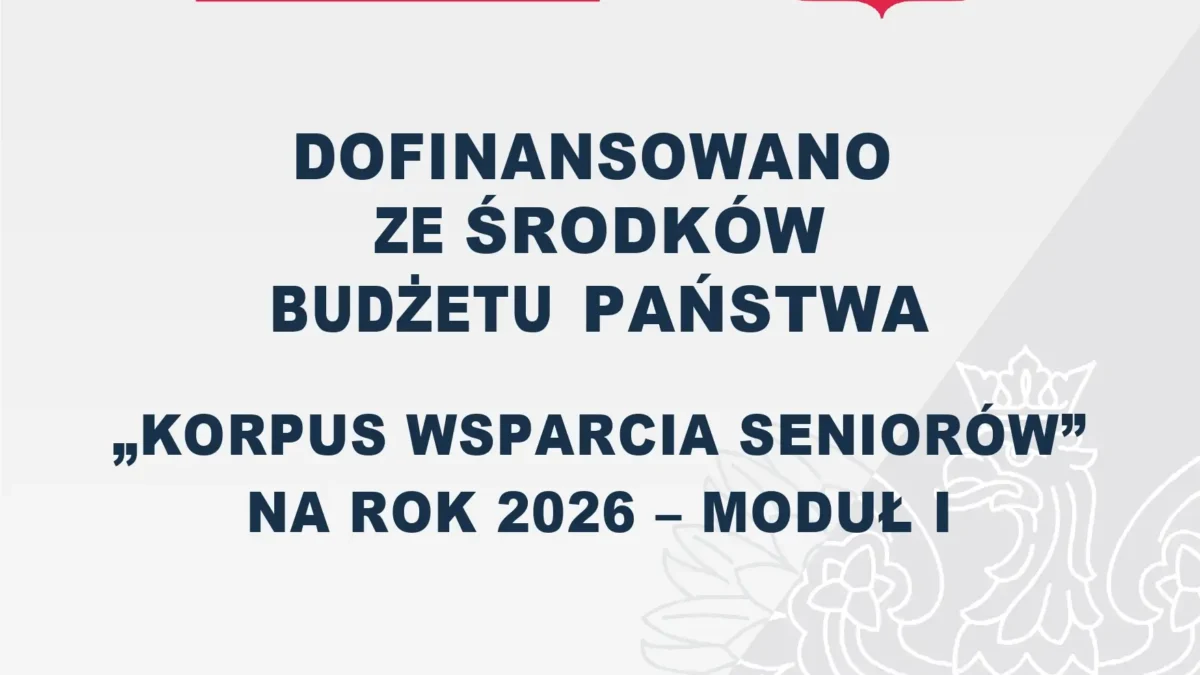 Gmina Turek włącza się w program „Korpus Wsparcia Seniorów” na 2026 rok