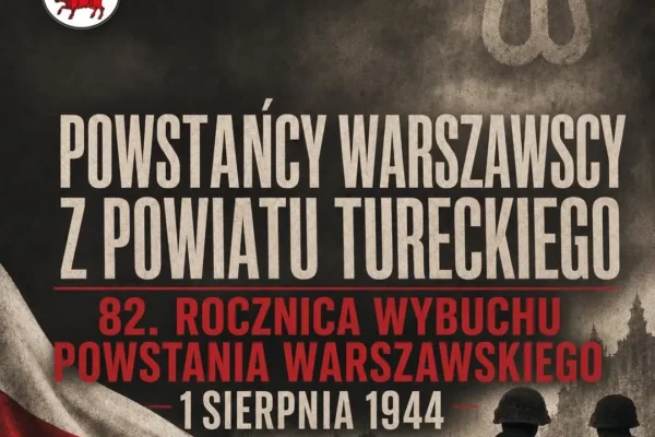 Powiat Turecki pamięta o powstańcach warszawskich – hołd dla bohaterów