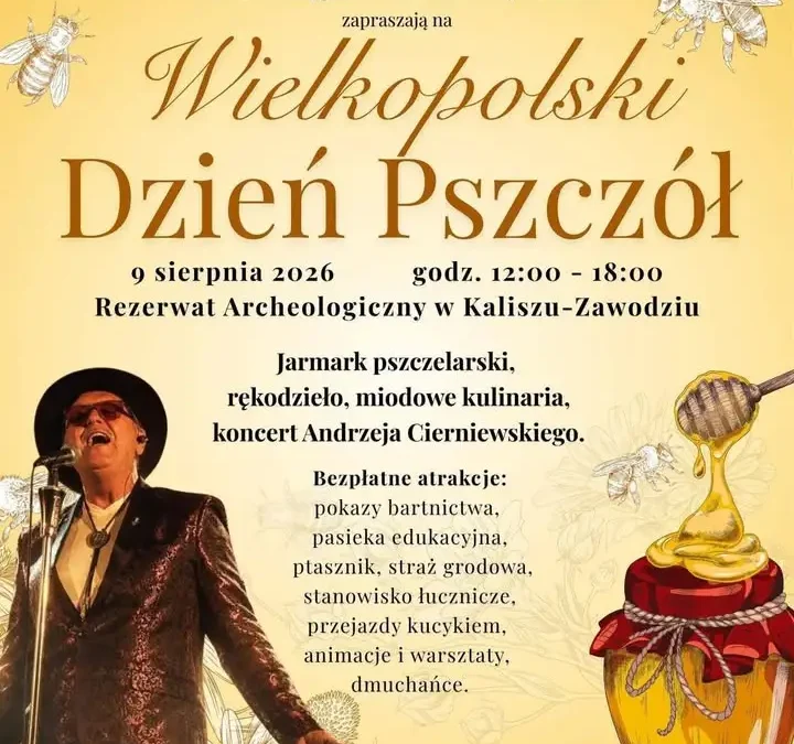 Wielkopolski Dzień Pszczół w Kaliszu-Zawodziu – zaproszenie dla mieszkańców gminy Kawęczyn