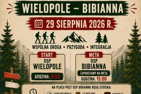 I Powiatowy Rajd Pieszy Młodzieżowych Drużyn Pożarniczych – Wielopole–Bibianna