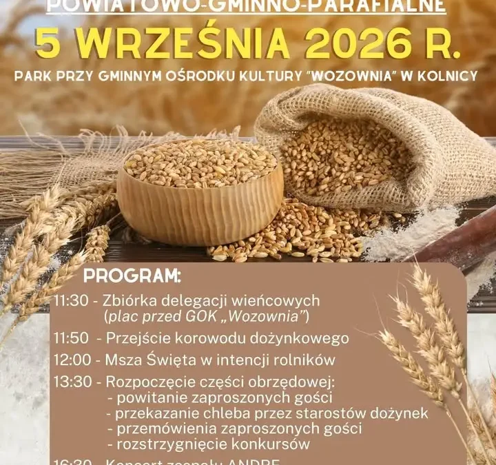 Dożynki w Krwonach: święto plonów z koncertami i zabawą