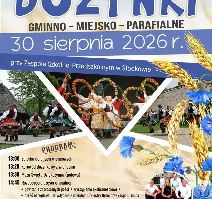 Dożynki Gminno-Miejsko-Parafialne w Turku – program i atrakcje