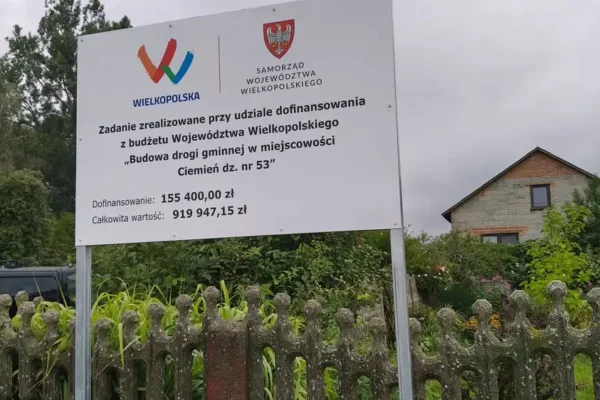 Nowa droga w Ciemieniu oficjalnie odebrana – inwestycja za prawie milion złotych