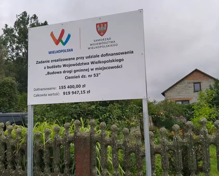 Nowa droga w Ciemieniu oficjalnie odebrana – inwestycja za prawie milion złotych