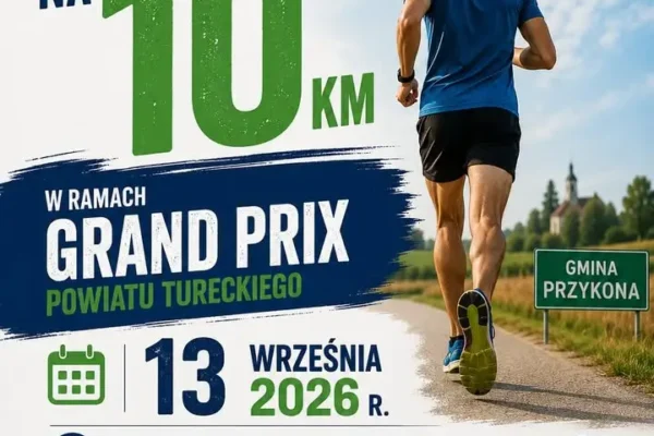 Grand Prix Powiatu Tureckiego: Bieg na 10 km w Przykonie już 13 września