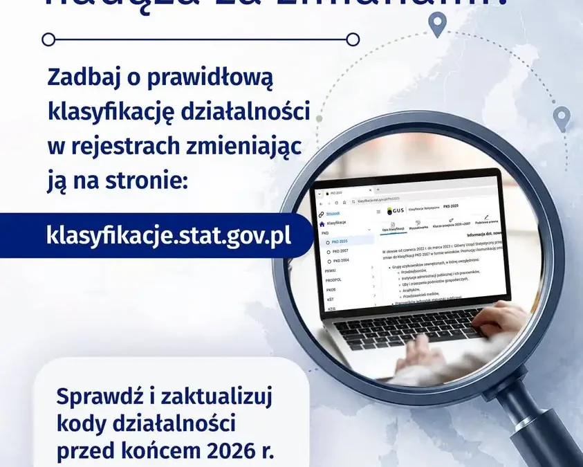 Nowa klasyfikacja PKD 2025 – sprawdź i zaktualizuj swoje kody działalności