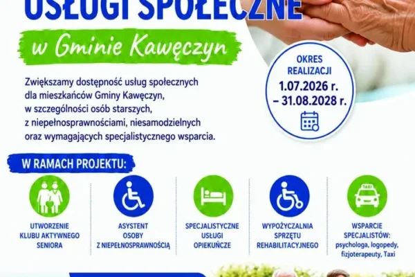 Rusza nabór do projektu „Rozwijamy usługi społeczne w Gminie Kawęczyn”