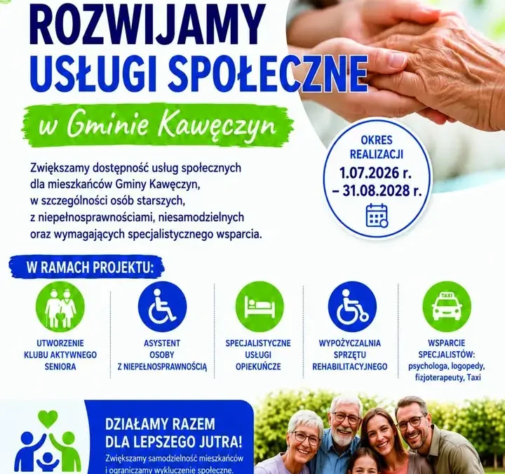 Rusza nabór do projektu „Rozwijamy usługi społeczne w Gminie Kawęczyn”