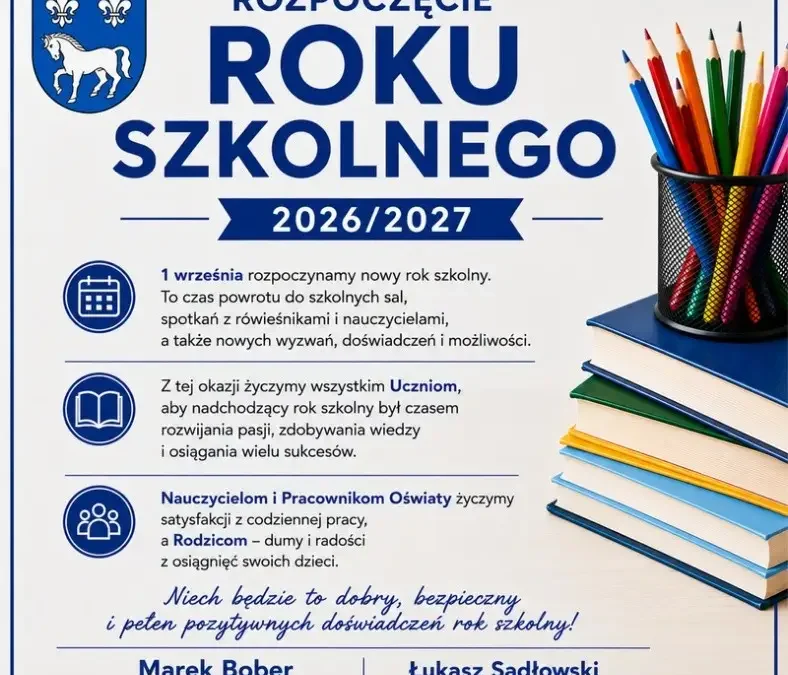 Gmina Przykona inauguruje rok szkolny 2026/2027