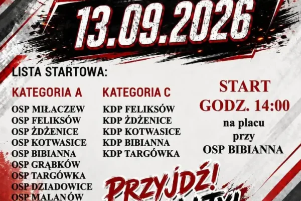 Gminne Zawody Sportowo-Pożarnicze w Bibiannie – rekordowy udział drużyn kobiecych