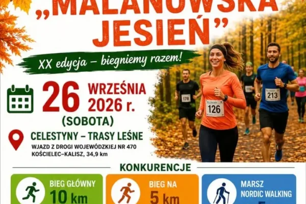 XX Biegi „Malanowska Jesień” – zapisy trwają!