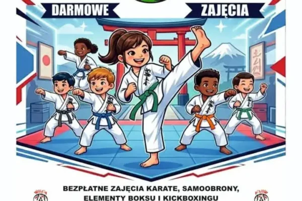 Bezpłatne treningi karate i samoobrony dla dzieci w Kowalach Pańskich