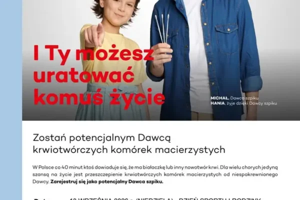 Tuliszków: zarejestruj się jako potencjalny dawca szpiku podczas Dnia Sportu i Rodziny