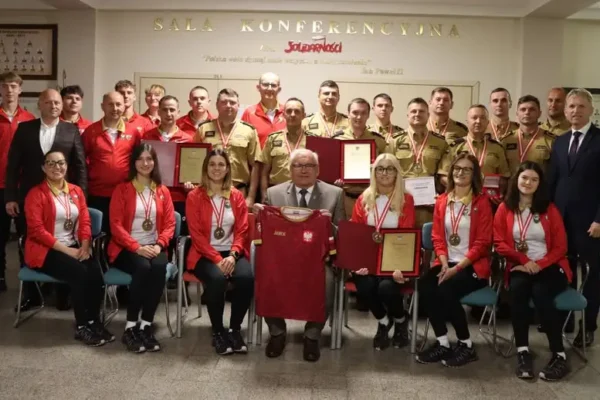 Strażacy z Powiatu Tureckiego uhonorowani za sukcesy na Olimpiadzie CTIF w Austrii