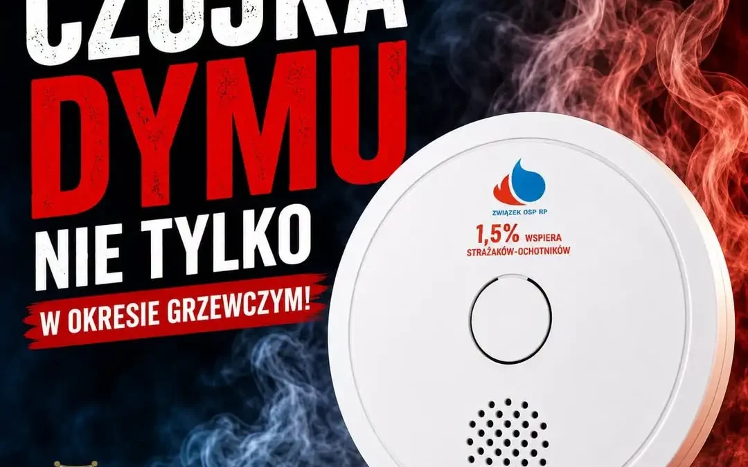 Czujka dymu przed sezonem grzewczym – prosty test może uratować życie