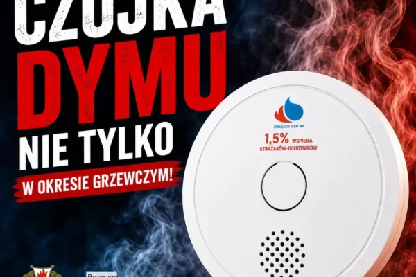 Czujka dymu przed sezonem grzewczym – prosty test może uratować życie